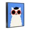 Stupell Industries Stylish French Cat Framed Giclee, design by Jessica Beck